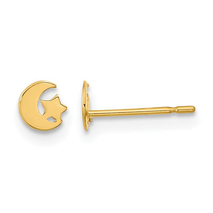 Madi K Kids Star and Moon Post Earrings - WBC