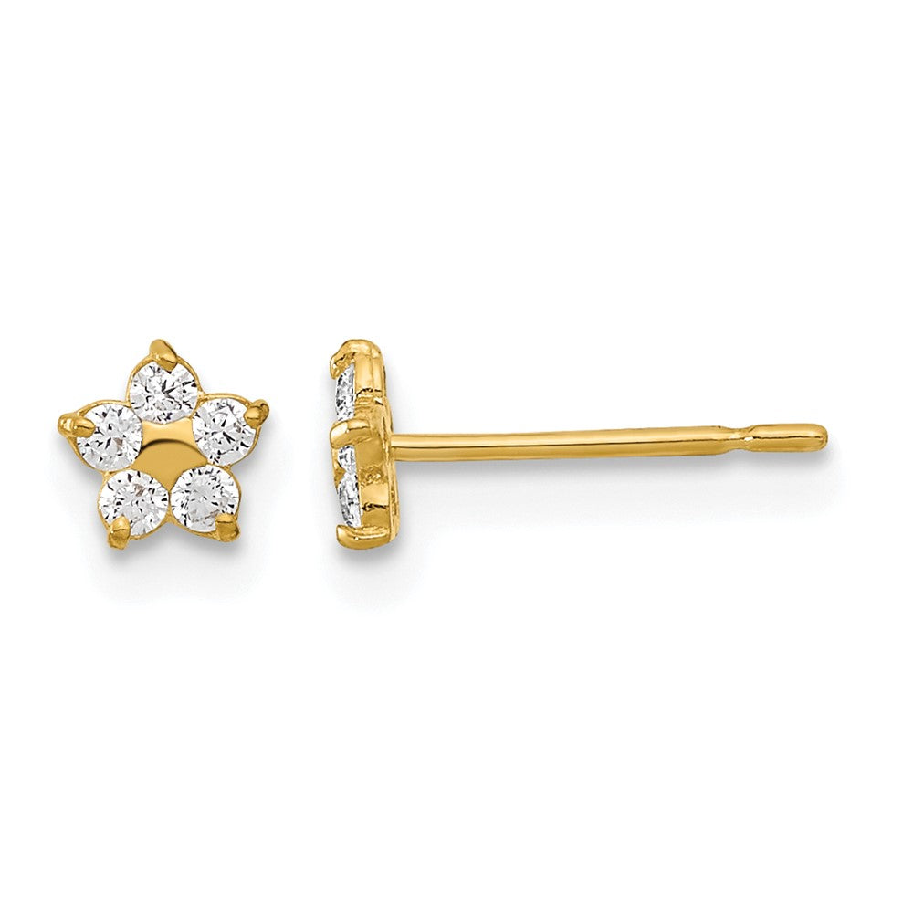 Madi K Kids CZ Star Childrens Post Earrings - WBC