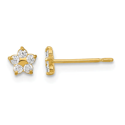 Madi K Kids CZ Star Childrens Post Earrings - WBC