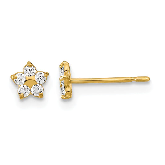 Madi K Kids CZ Star Childrens Post Earrings - WBC