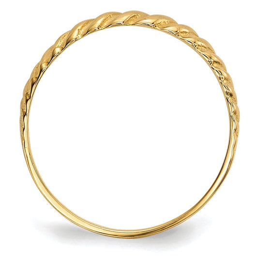 Madi K Kids Polished Twist Baby / Childrens Ring - WBC