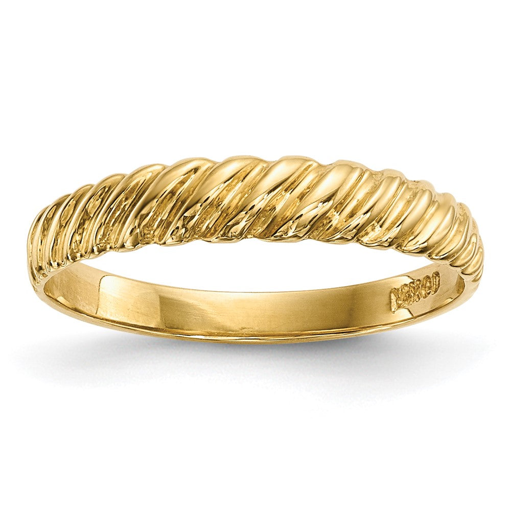 Madi K Kids Polished Twist Baby / Childrens Ring - WBC