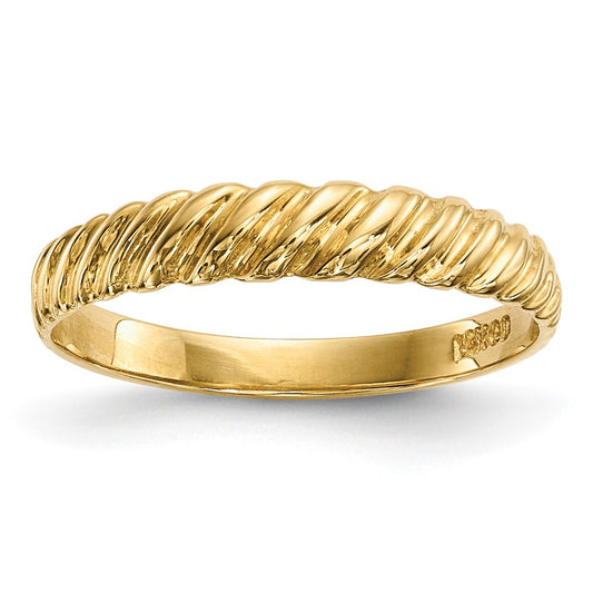 Madi K Kids Polished Twist Baby / Childrens Ring - WBC