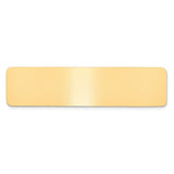 3/4 x 3 Satin Brass Plates-Set of 6