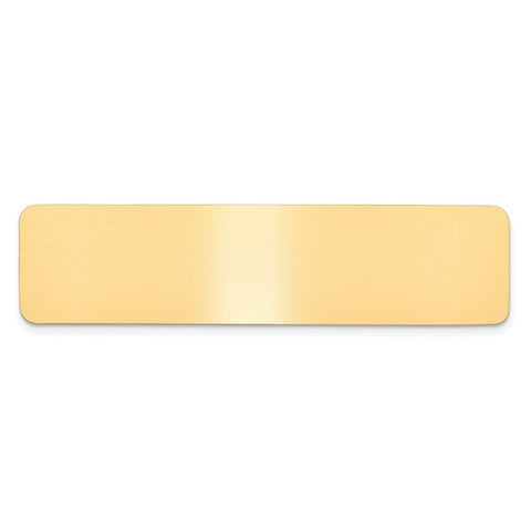 3/4 x 3 Satin Brass Plates-Set of 6