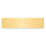 3/4 x 3 Polished Brass Plates-Set of 6