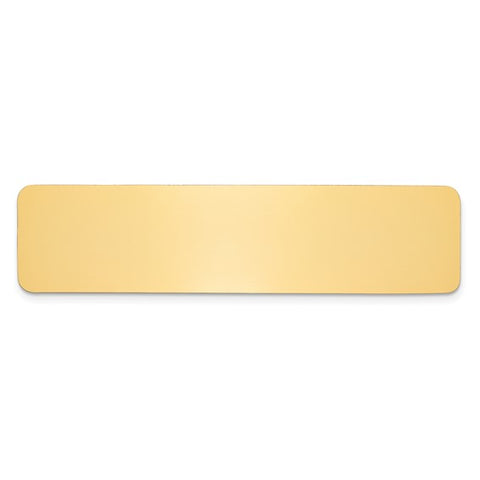 1 7/8 x 7 1/2 Polished Brass Plates-Set of 6