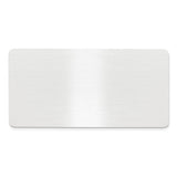 11/16 x 1 11/32 Satin Aluminum Plates-Set of 6