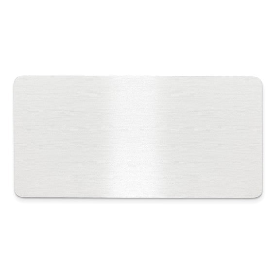 11/16 x 1 11/32 Satin Aluminum Plates-Set of 6