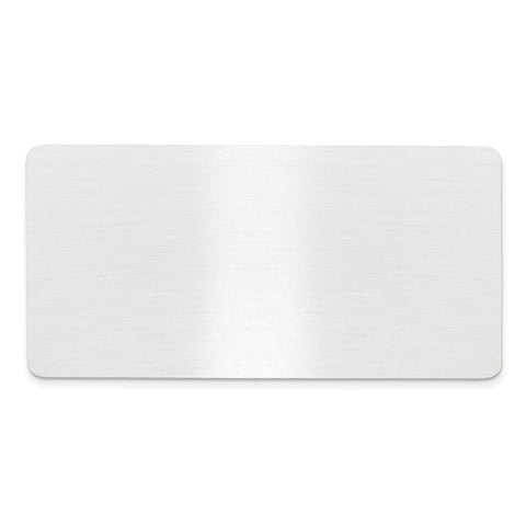 11/16 x 1 11/32 Satin Aluminum Plates-Set of 6