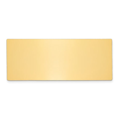 1 1/2 x 3 Satin Brass Plates-Set of 6