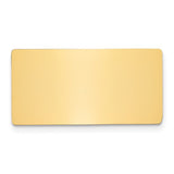 11/16 x 1 11/32 Polished Brass Plates-Set of 6