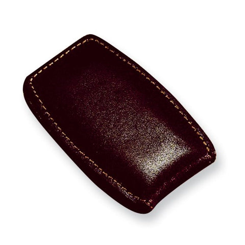 Brown Leather Magnetic Money Clip
