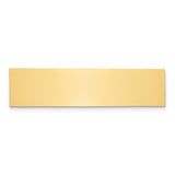1/2 x 2 Polished Brass Plates-Set of 6