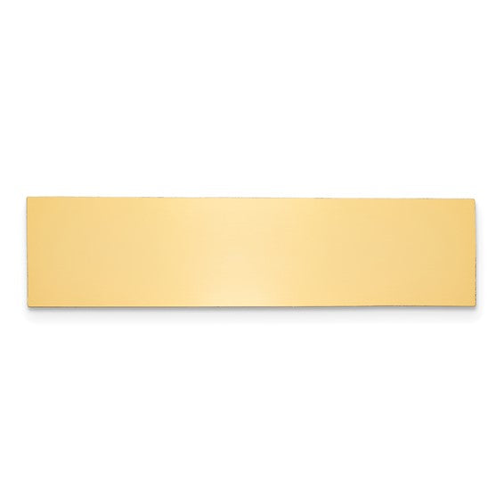 1/2 x 2 Polished Brass Plates-Set of 6