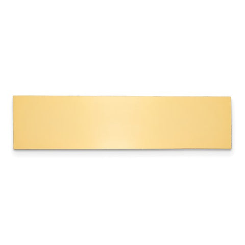 1/2 x 2 Polished Brass Plates-Set of 6