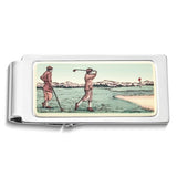 Barlow Designs Color Golfers Hinged Money Clip