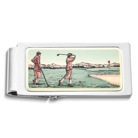Barlow Designs Color Golfers Hinged Money Clip