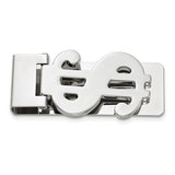 Silver-plated Hinged Money Clip with Dollar Symbol
