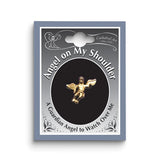 Gold-tone Angel on My Shoulder Lapel Pin