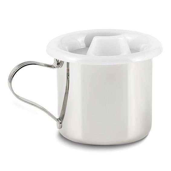 Silver-plated Baby Cup with Sipper Lid