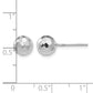 Faceted Diamond-cut Puffed Ball Post Earrings - WBC