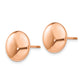 Polished Puffed Round Button Post Earrings - WBC
