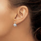 Polished Button Kidney Wire Earrings - WBC