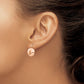 Polished Button Kidney Wire Earrings - WBC