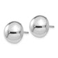 Polished Half Ball Post Earrings - WBC