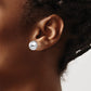Polished Half Ball Post Earrings - WBC