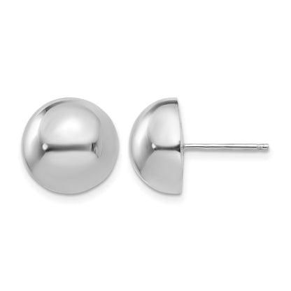 Polished Half Ball Post Earrings - WBC