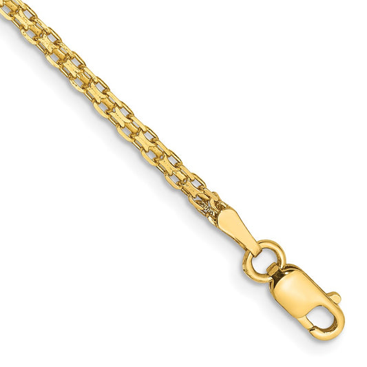 Lightweight Flat Bismark with Lobster Clasp Bracelet - WBC