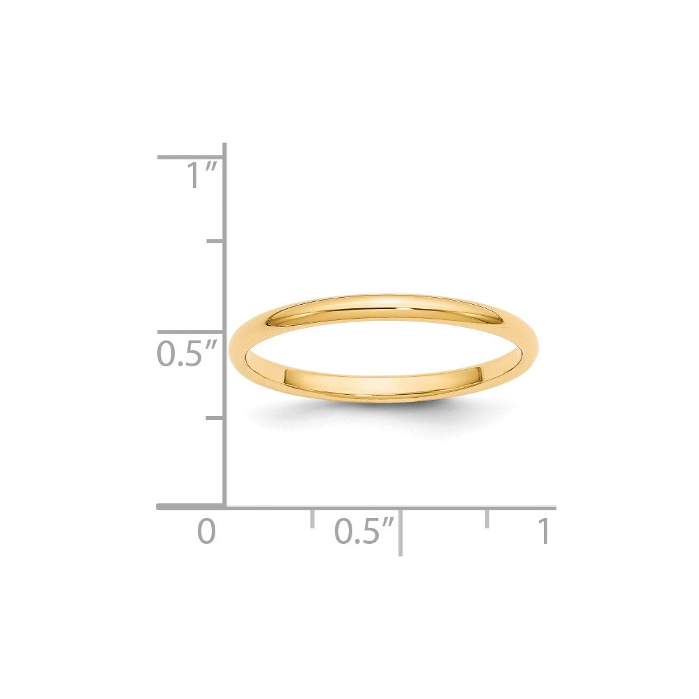 Half Round Wedding Band - WBC