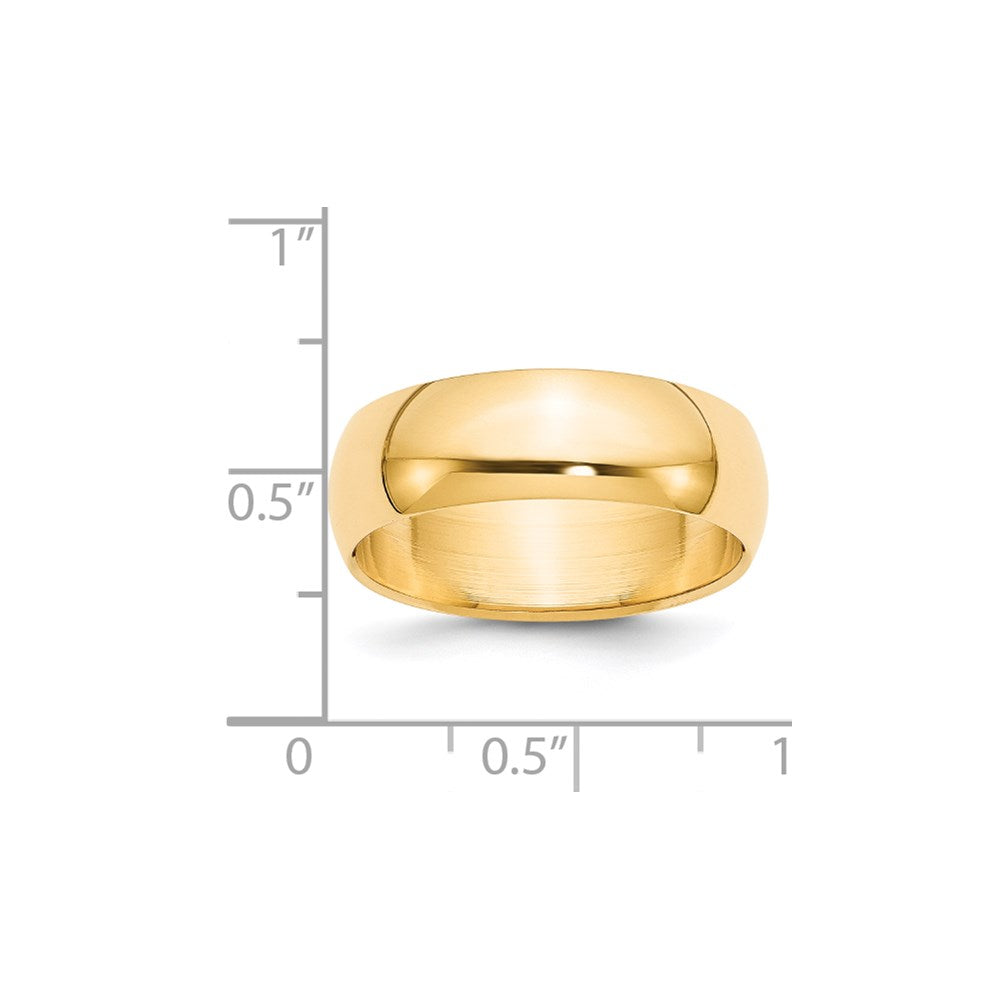 Half Round Wedding Band - WBC