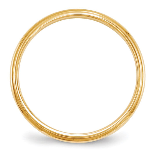 Half Round with Edge Wedding Band - WBC