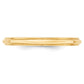Half Round with Edge Wedding Band - WBC