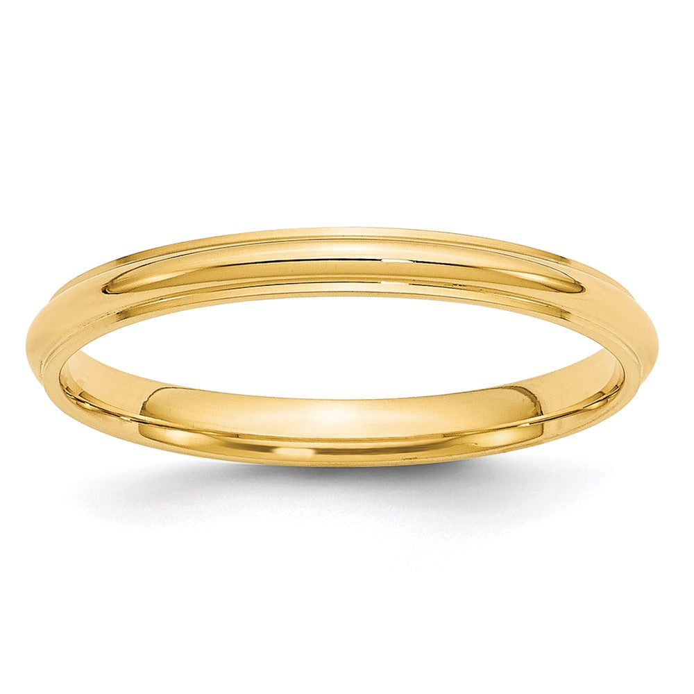 Half Round with Edge Wedding Band - WBC