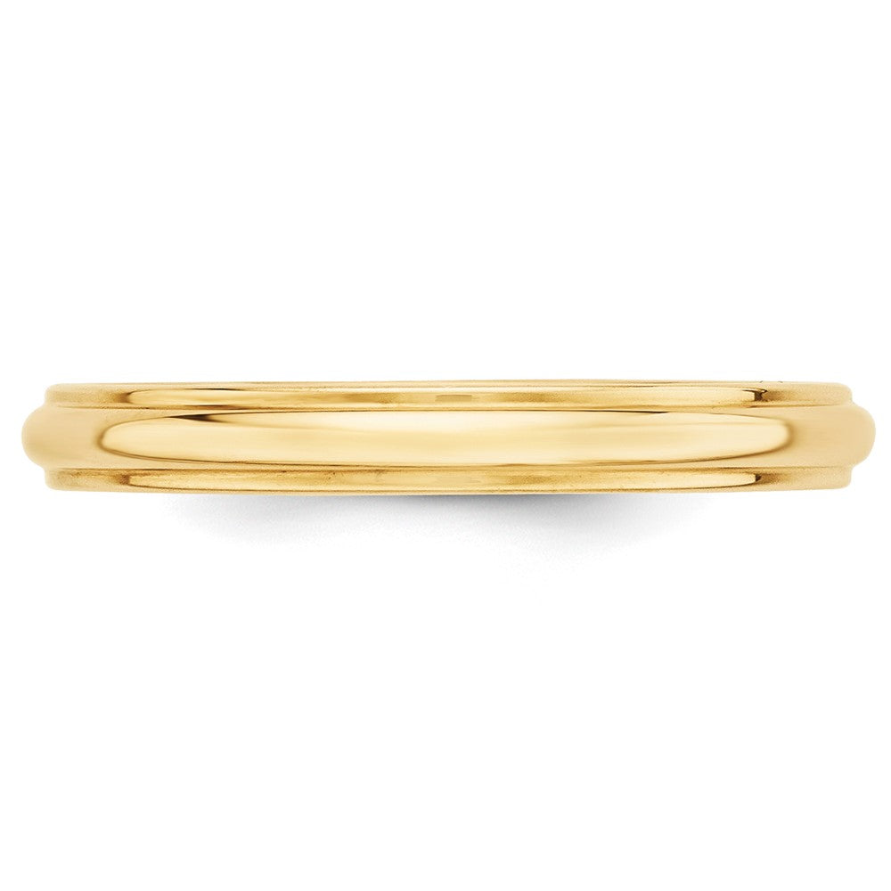 Half Round with Edge Wedding Band - WBC