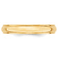 Half Round with Edge Wedding Band - WBC