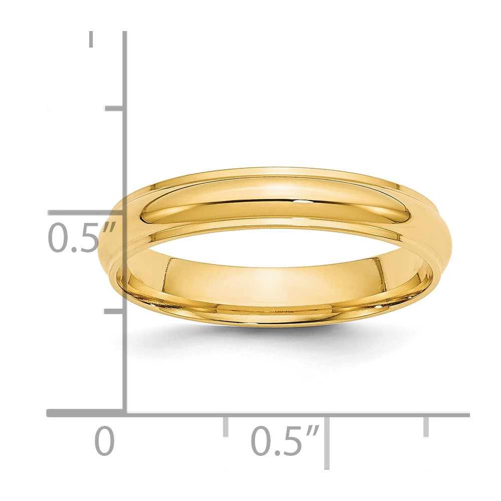 Half Round with Edge Wedding Band - WBC