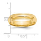 Half Round with Edge Wedding Band - WBC