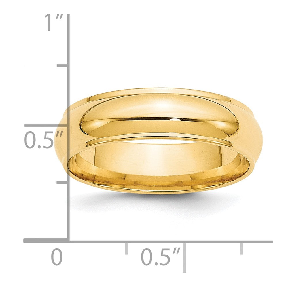 Half Round with Edge Wedding Band - WBC