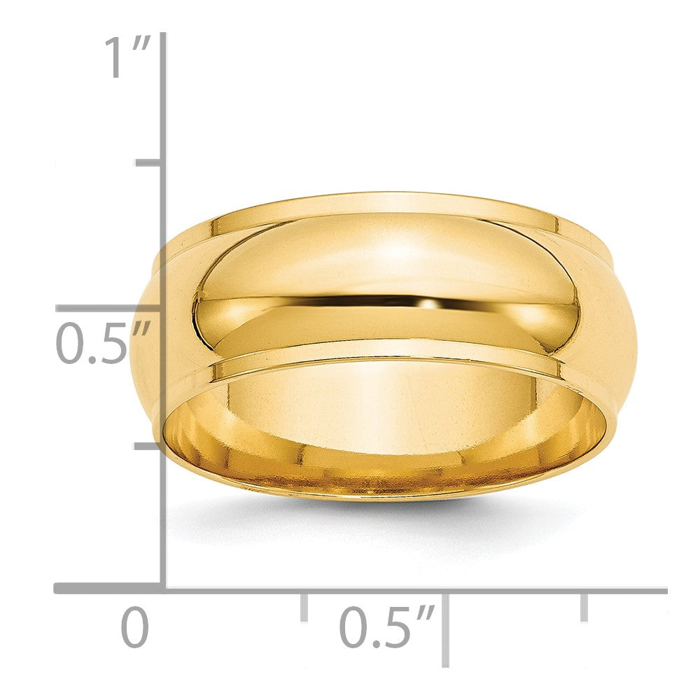 Half Round with Edge Wedding Band - WBC