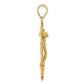Polished and Textured Cara Vaca Crucifix Pendant - WBC