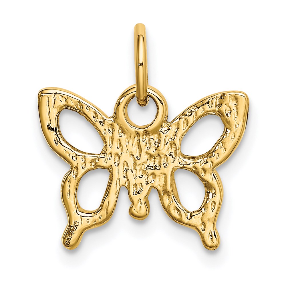Solid Polished Butterfly Charm - WBC