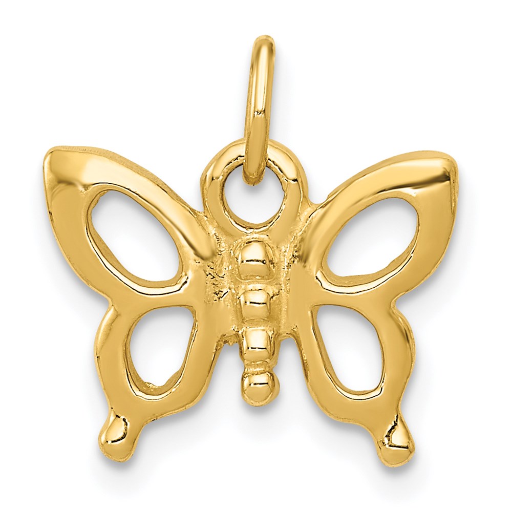 Solid Polished Butterfly Charm - WBC