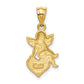 Red Enameled Angel on Heart Pendant - WBC