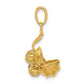 3-D Baby Carriage Charm - WBC
