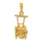 3-D Baby Carriage Charm - WBC
